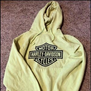 LIKE NEW - NEON  Harley Davidson hoodie